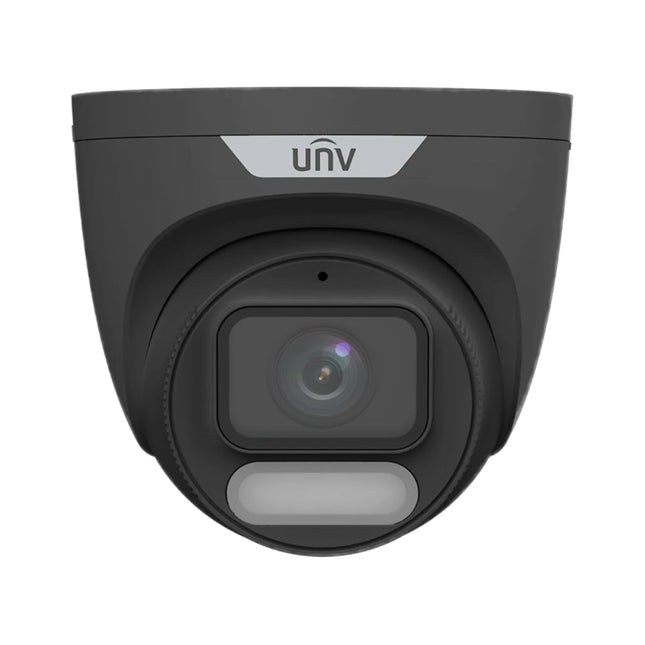 Uniview UNV IPC3626LE-ADF28K-WP 6MP ColorHunter black turret security camera front view