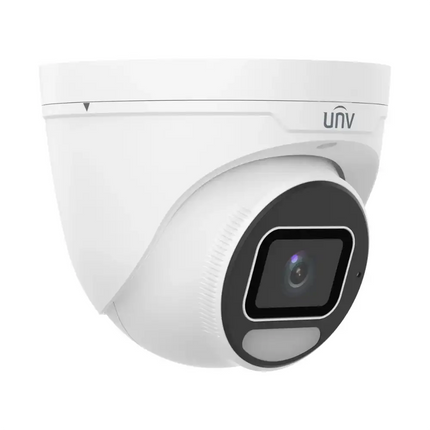 Installed Uniview UNV IPC3638SE-ADF28K-WP-I1 2.8mm 8MP turret camera for outdoor surveillance