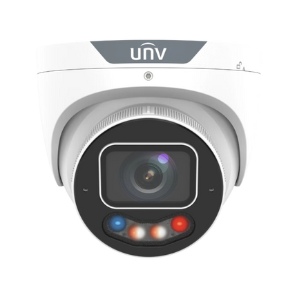 Uniview UNV IPC3638SE-ADF28KMC-WP-I1 Tri-Guard dual-light turret camera night full-colour view