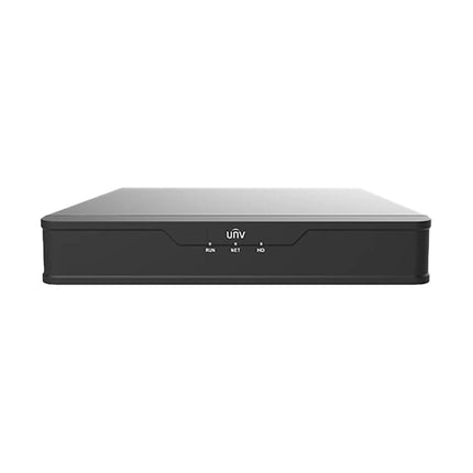 Front view of Uniview UNV NVR501-04B-P4 4-channel PoE network video recorder