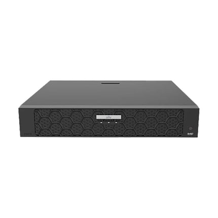 Front view of Uniview UNV NVR504-32B-P16 32-channel PoE NVR with 4K HDMI and Ultra265 support