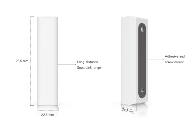 USL-Motion dimensions and adhesive or screw mounting