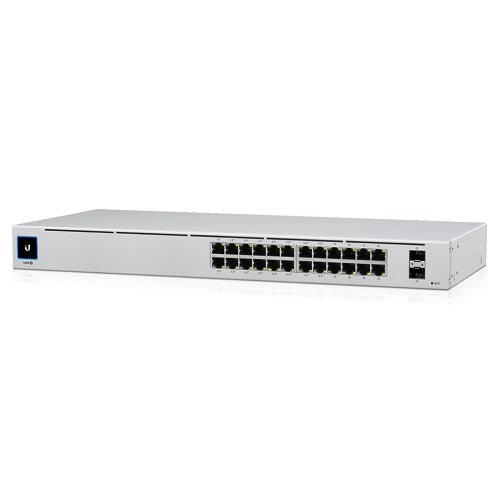 Ubiquiti UniFi 24 port Managed Gigabit Switch - 16x PoE+ Ports, 8x Gigabit Ethernet Ports, with 2xSFP - 120W - Touch Display - Fanless - GEN2 - CCTV Guru