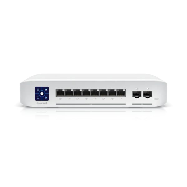 Ubiquiti Switch Enterprise 8 - port PoE+ 8x2.5GbE, Ideal For Wi - Fi 6 AP, 2x 10g SFP+ Ports For Uplinks, Managed Layer 3 Switch - CCTV Guru