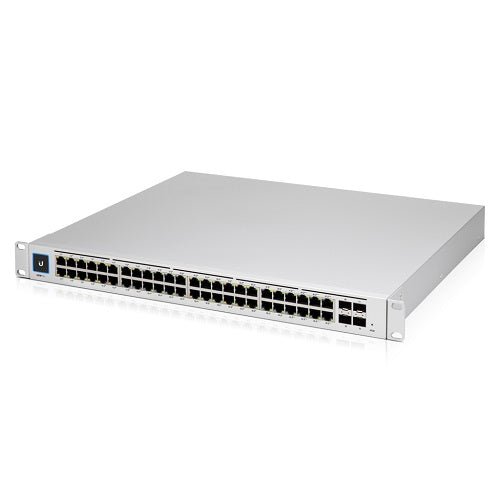 Ubiquiti UniFi 48 port Managed Gigabit Layer2 and Layer3 switch with auto - sensing 802.3at PoE+ and 802.3bt PoE, SFP+ : Touch Display - 660W GEN2 - CCTV Guru