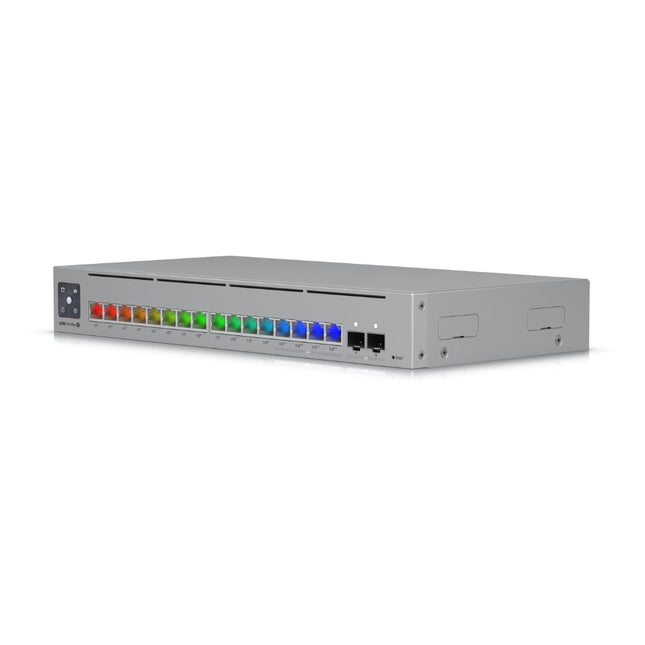 Ubiquiti USW-Pro-Max-16-PoE front view – 16-port UniFi switch