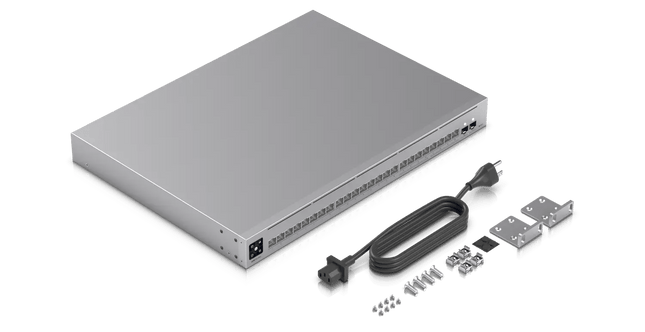 Ubiquiti Pro Max 24, 24 - port, Layer 3 Etherlighting Switch, 2.5 GbE, 16 GbE RJ45 Ports, 16 GbE RJ45 2 10G SFP+, Throughput 56 Gbps - CCTV Guru