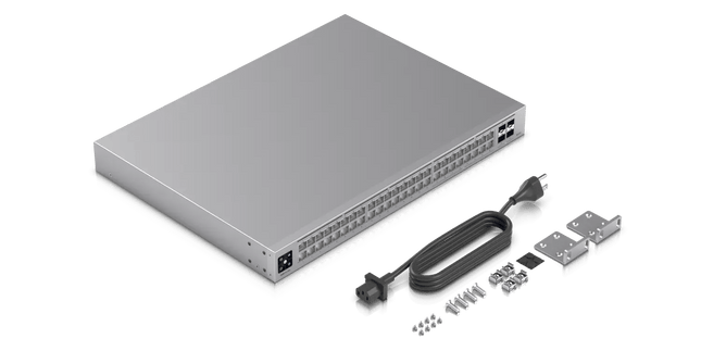 Ubiquiti Pro Max 48, 48 - port, Layer 3 Etherlighting Switch, 2.5 GbE, 16 GbE RJ45 Ports, 32 GbE RJ45 , 4 10G SFP+, Throughput 112 Gbps - CCTV Guru