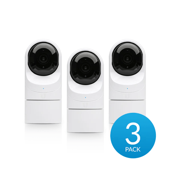 Ubiquiti Full HD (1080p) Mini Turret Camera with Infrared LEDs and Versatile Mounting Options for Indoor and Outdoor Installations 3 Pack - CCTV Guru