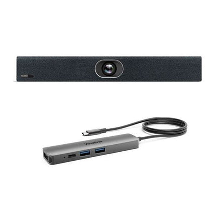 Yealink UVC40 - BYOD Meeting Kit - Huddle & Small Rooms, Auto Framing, Speaker Tracking, Remote Device Management, 8 Microphone Array & Built in Speaker - CCTV Guru