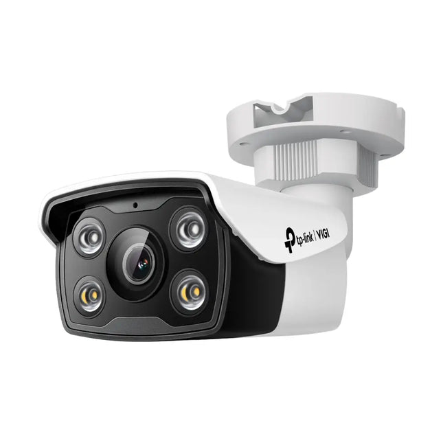 TP-Link VIGI C350 5MP Full-Colour Bullet Network Camera against a clean white background, showcasing its compact security design.