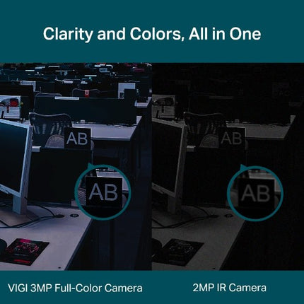TP - Link VIGI 3MP Full - Colour Turret Network Camera - VIGI C430(2.8mm) - CCTV Guru