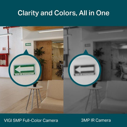 TP - Link VIGI 5MP Full - Colour Turret Network Camera - VIGI C450(2.8mm) - CCTV Guru