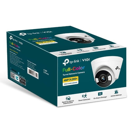 TP - Link VIGI 5MP C450(4mm) Full - Colour Turret Network Camera, 4mm Lens, Two - Way Audio, Corridor Mode, Smart Detection - CCTV Guru