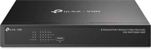 TP - Link VIGI 8 Channel PoE+ Network Video Recorder - VIGI NVR1008H - 8MP - CCTV Guru