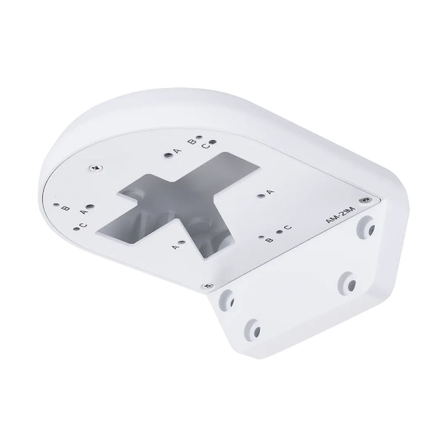 Vivotek AM-21M-V03 white metal L-shape wall mount bracket for security camera installation in Australia.