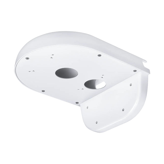 Vivotek AM-21O-V01 white metal L-shape wall mount bracket for security camera installation in Australia.