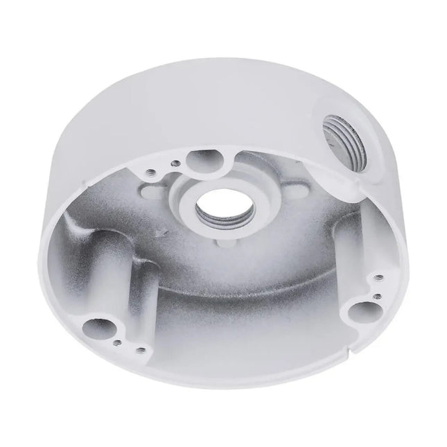 Vivotek AM-71D-V01 white aluminium outdoor conduit box for surveillance camera installation in Australia.
