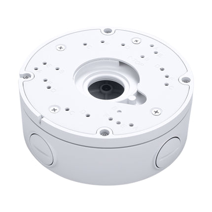 Vivotek AM-71H heavy-duty outdoor junction box bracket in commercial white finish.