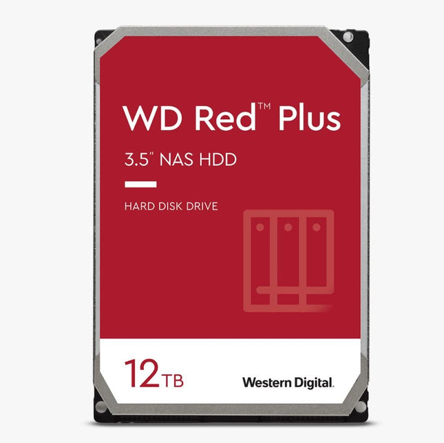 WD Red NAS Hard Drive, 12TB, SATA 6 Gb/s, 3.5in, 256MB Cache, 3 years - CCTV Guru