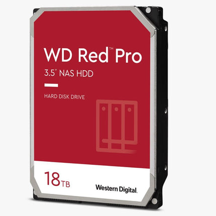 WD Red Pro,18TB, 3.5 form factor, SATA 6 Gb/s, 7200 RPM, 256 cache, 5 yrs warranty - CCTV Guru