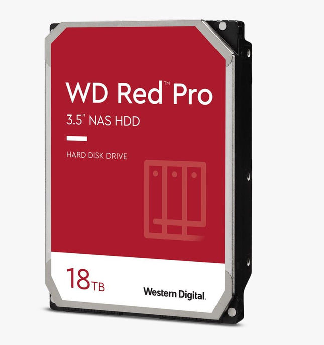 WD Red Pro,18TB, 3.5 form factor, SATA 6 Gb/s, 7200 RPM, 256 cache, 5 yrs warranty - CCTV Guru