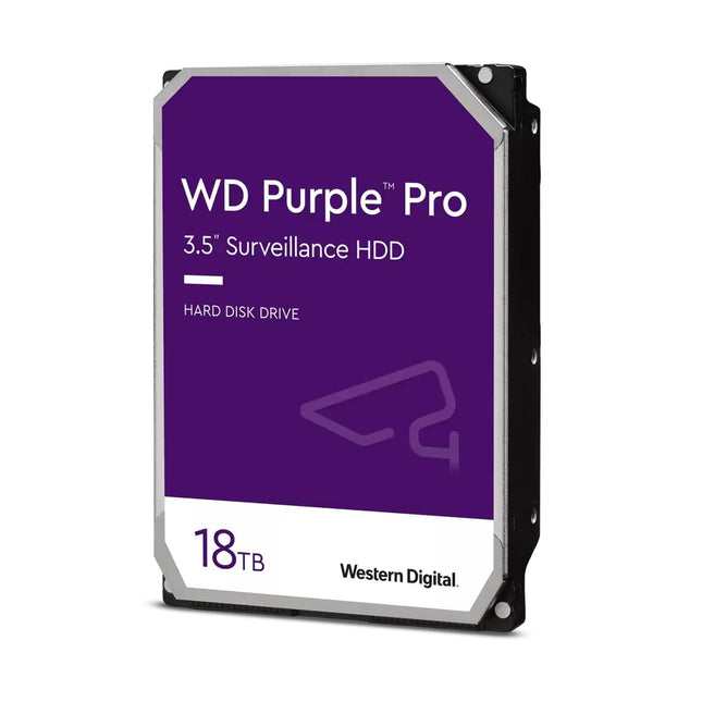 WD Purple Pro, 18TB,512 Cache, 3.5 Form Factor, SATA Interface, 5 year Warranty - CCTV Guru