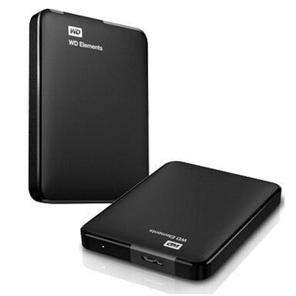 Western Digital WD Elements 1TB USB 3.0 2.5' Portable External Hard Drive - Slim Light Durable Shock Proof Black Plug & Play NTFS for Windows 10/8.1/7 - CCTV Guru