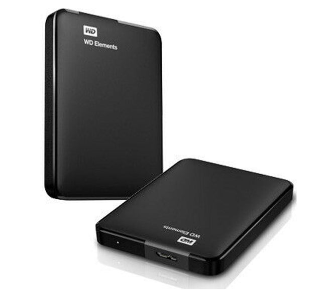 Western Digital WD Elements 1TB USB 3.0 2.5' Portable External Hard Drive - Slim Light Durable Shock Proof Black Plug & Play NTFS for Windows 10/8.1/7 - CCTV Guru