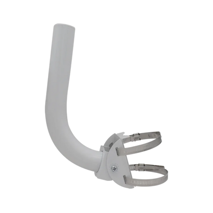 Wi-Tek WI-BRKC135 white steel CPE mounting bracket for pole and wall installation