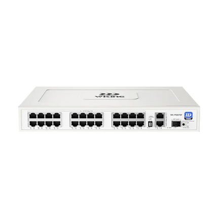 Wi-Tek WK-PS227GF PoE switch with 24 PoE ports, Gigabit uplinks and SFP slot