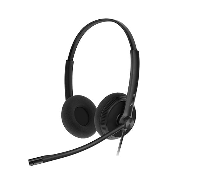 Yealink YHS34 Lite Dual Wideband Noise - Canceling Headset, Binaural Ear, RJ9, QD Cord, Foamy Ear Cushion, Hearing Protection - CCTV Guru