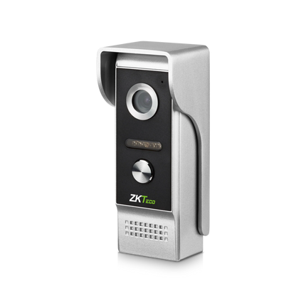 Night vision LED sensors and speaker detail on the ZKTeco VE01-A50L intercom outdoor unit.