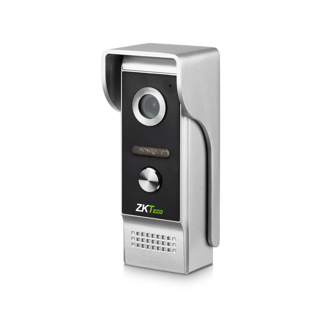 Night vision LED sensors and speaker detail on the ZKTeco VE01-A50L intercom outdoor unit.