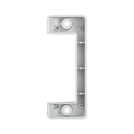 Side profile view of ZKTeco VE01-A50L angled bracket displaying corner mounting design for optimized intercom camera viewing angle.