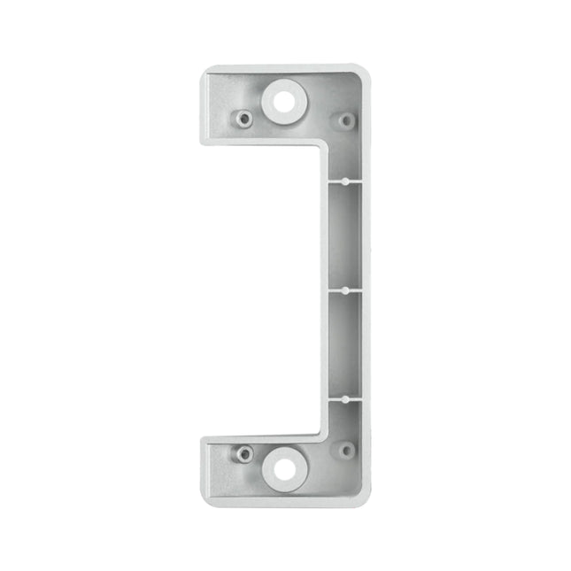 Side profile view of ZKTeco VE01-A50L angled bracket displaying corner mounting design for optimized intercom camera viewing angle.