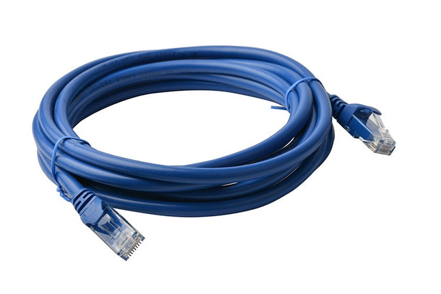 8Ware Cat6a UTP Ethernet Cable 5m Snagless Blue - CCTV Guru