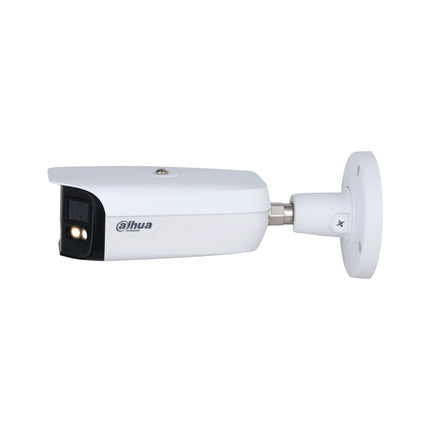 Dahua DH-IPC-PFW5849-A180-E2-ASTE white 180-degree panoramic camera, side view