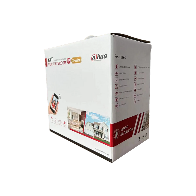 Dahua 2-wire IP Villa Door Station & Indoor Monitor Intercom Kit DHI-KTD01L(S) - CCTV Guru