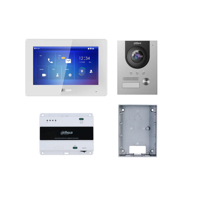 Dahua 2-wire IP Villa Door Station & Indoor Monitor Intercom Kit DHI-KTD01L(S) - CCTV Guru