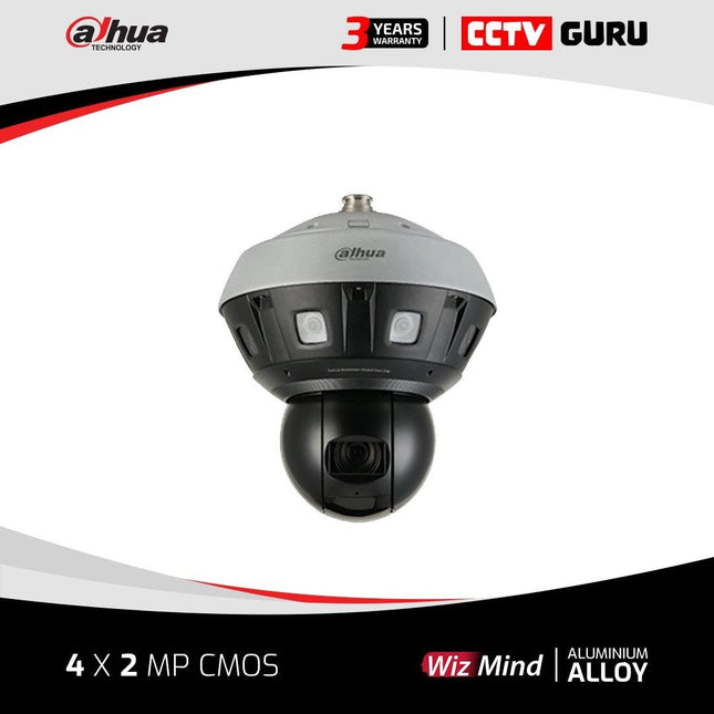 Dahua 4 x 2 Megapixel Multi-Sensor Panoramic + PTZ WizMind Network Camera DH-PSDW8842ML-A180-D237 - CCTV Guru