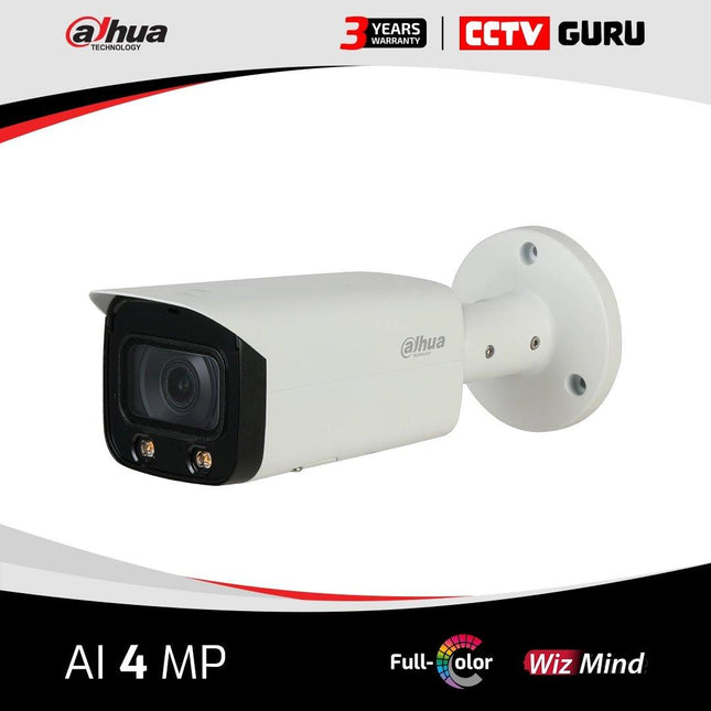 Dahua AI 4MP Starlight+ IP Bullet Fixed 2.8mm Network Camera DH-IPC-HFW5442TP-AS-LED-0280B - CCTV Guru