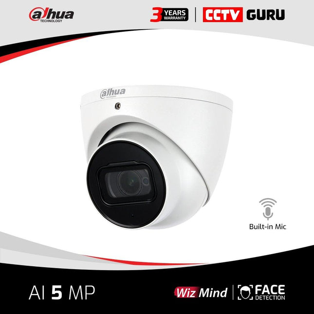 Dahua 5MP IP WDR IR Eyeball AI Turret Fixed Network Camera 2.8mm DH-IPC-HDW5541TMP-ASE-0280B - CCTV Guru